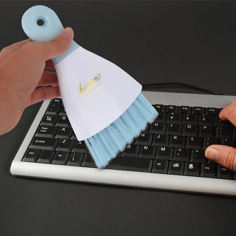 2 Pieces Convenient Small Dustpan Set Cleaning Tools Desktop Cleaner
