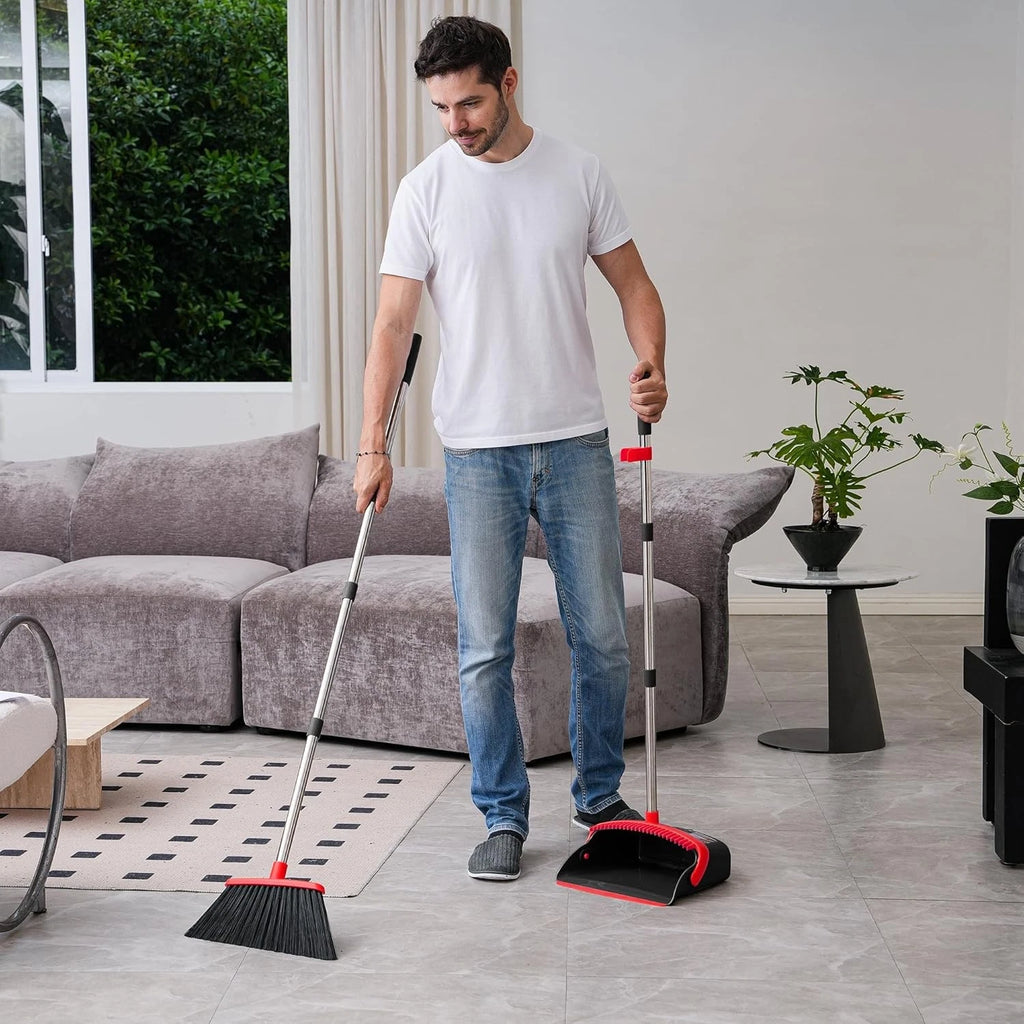 Broom and dustpan set, broom and dustpan combination set, for home use