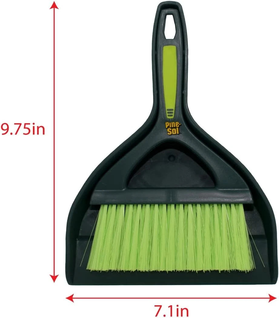 Pine-Sol Mini Dustpan and Brush Set | Nesting Snap-On Design | Portable, Compact