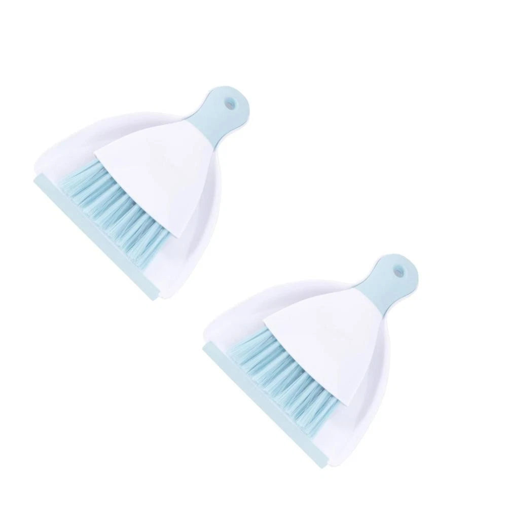 2 Pieces Convenient Small Dustpan Set Cleaning Tools Desktop Cleaner