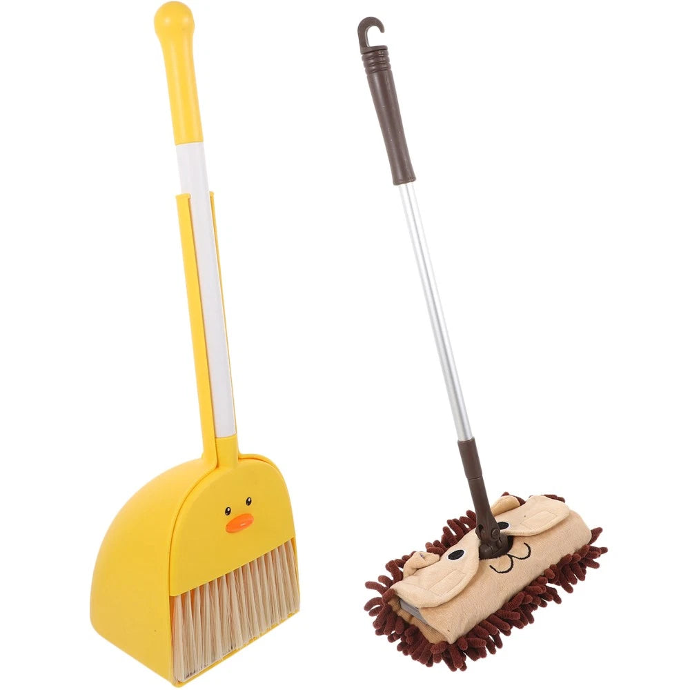 Small Broom Mop Set Baby Dustpan and Brush Household Cleaning Supplies