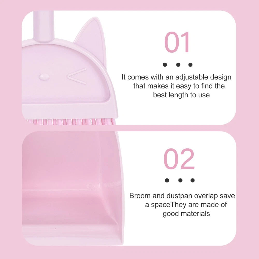 1 set of Kids Broom and Dustpan Kids Broom Dustpan Mini Dustpan and Broom