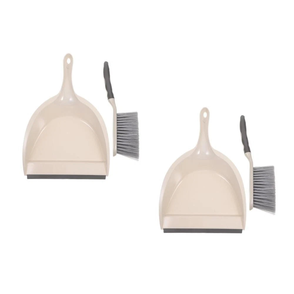 2 Sets Small Broom and Dustpan Set Multi-Functional Compact Dustpan And Brush