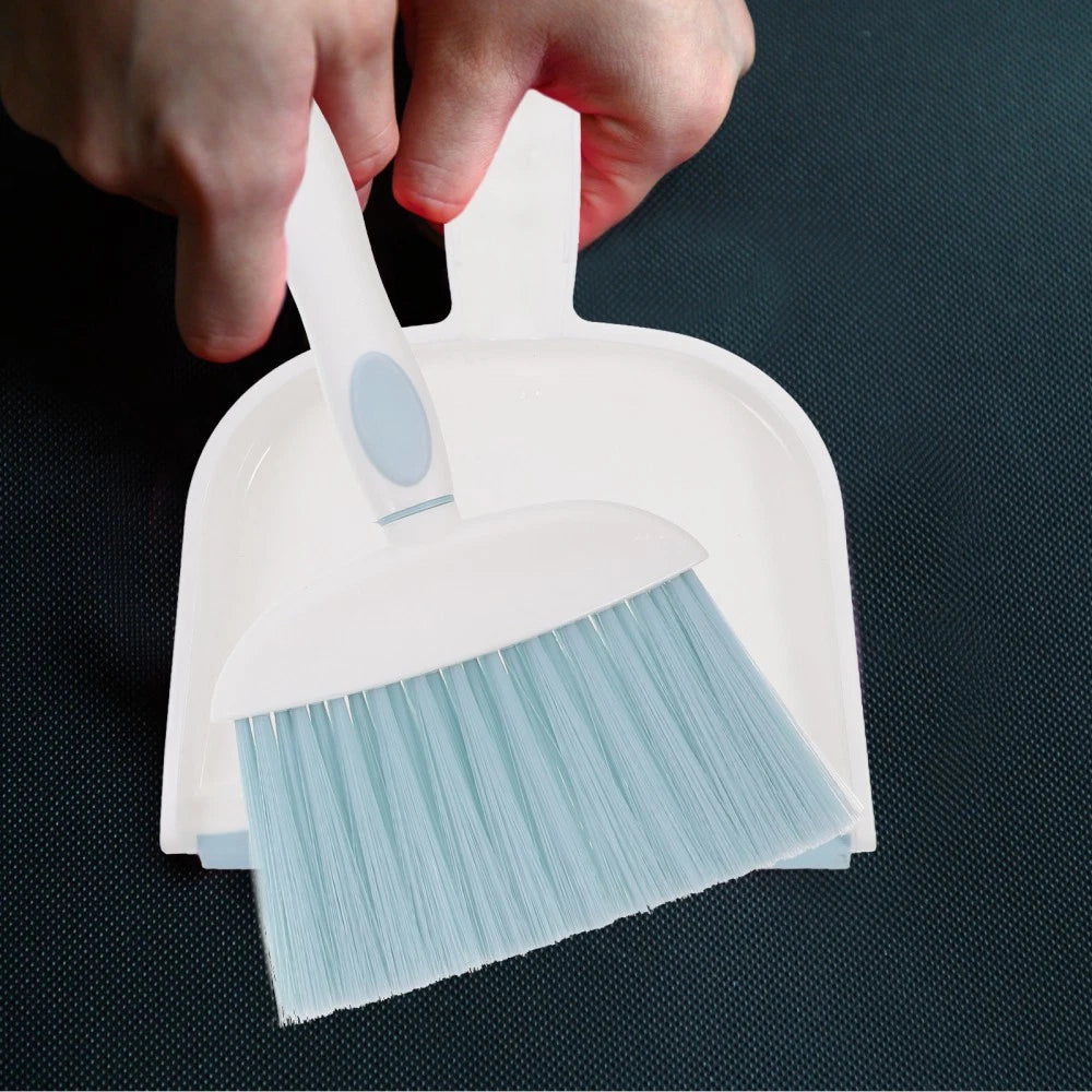 Dust Brush Set Desktop Mini Broom Dustpan and Camping Supplies Gap Cleaning