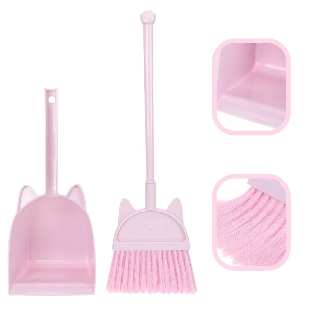 1 set of Kids Broom and Dustpan Kids Broom Dustpan Mini Dustpan and Broom