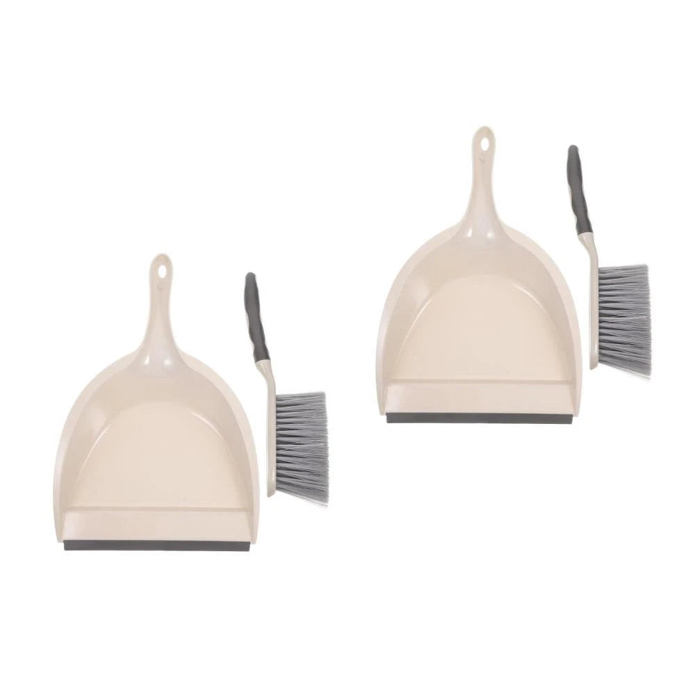 2 Sets Small Broom and Dustpan Set Multi-Functional Compact Dustpan And Brush