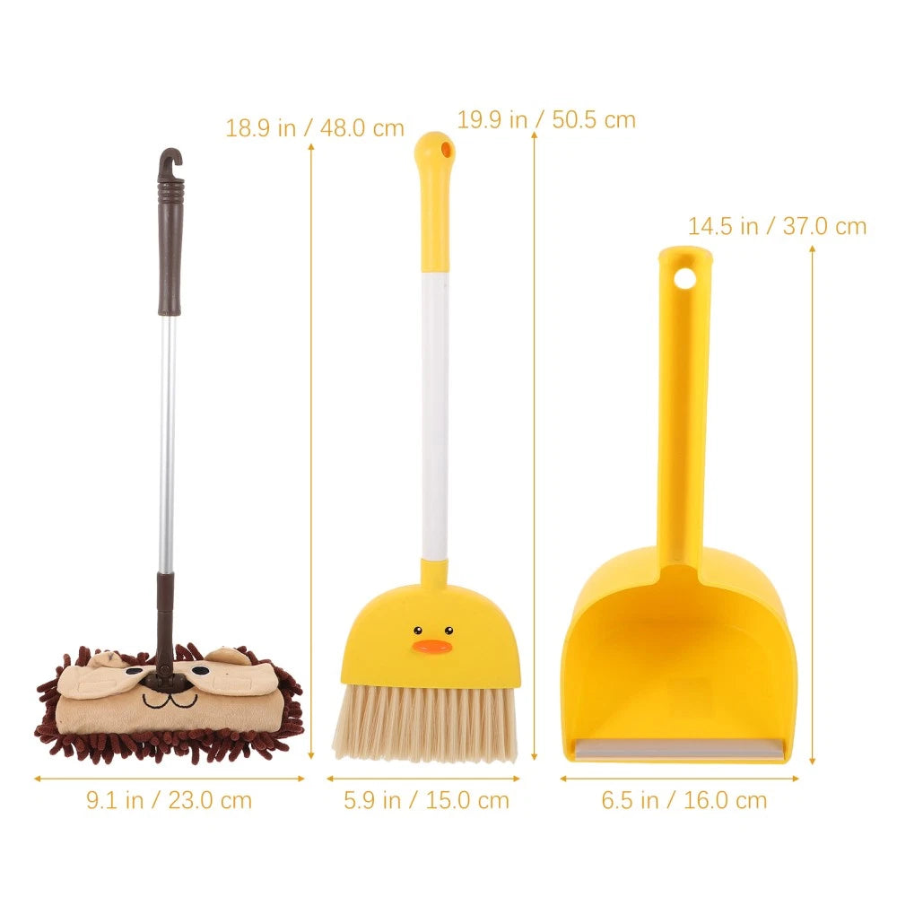 Small Broom Mop Set Baby Dustpan and Brush Household Cleaning Supplies