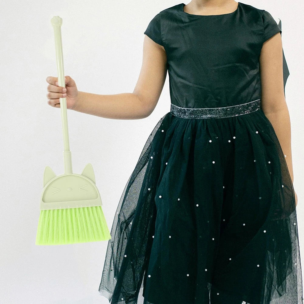 2 Pcs Children's Broom Set Toddler Kids and Dustpan Cleaning Toys