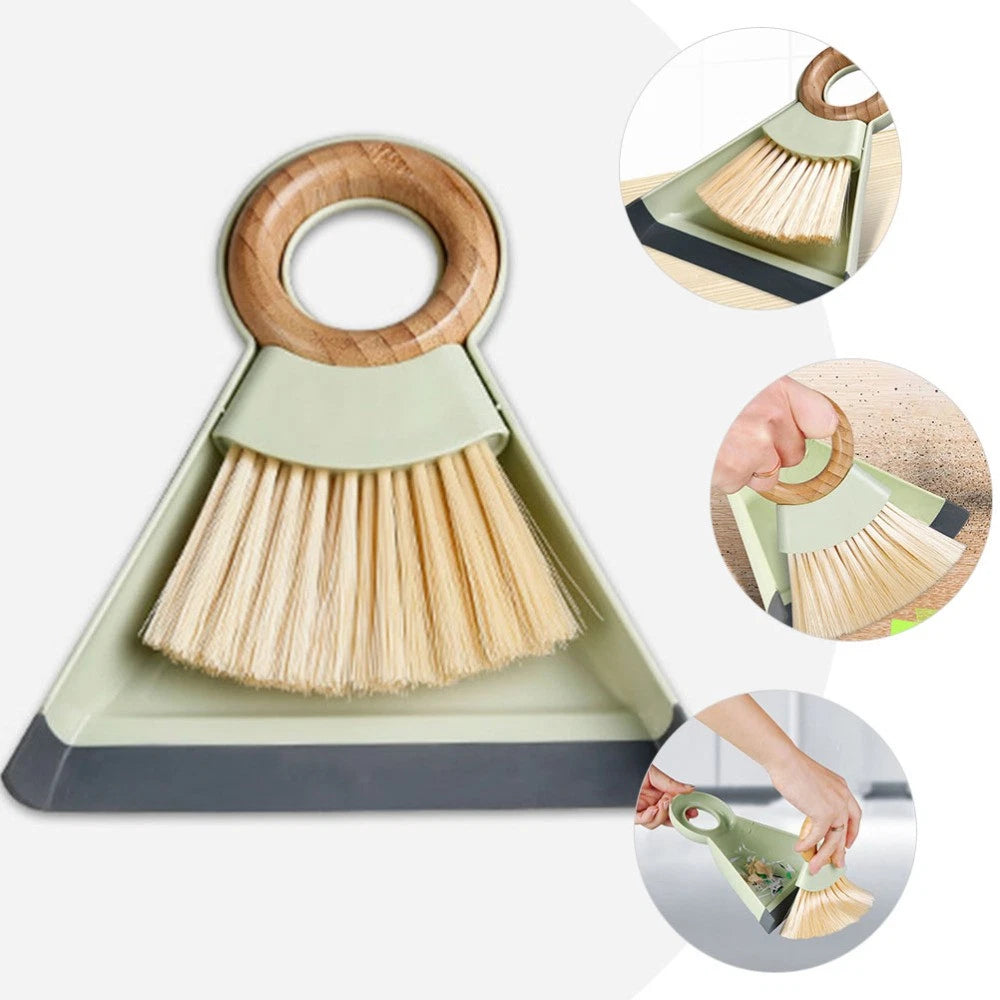 Mini Broom Dustpan Set Keyboard Cleaning Brush Duster for Car Air Vent