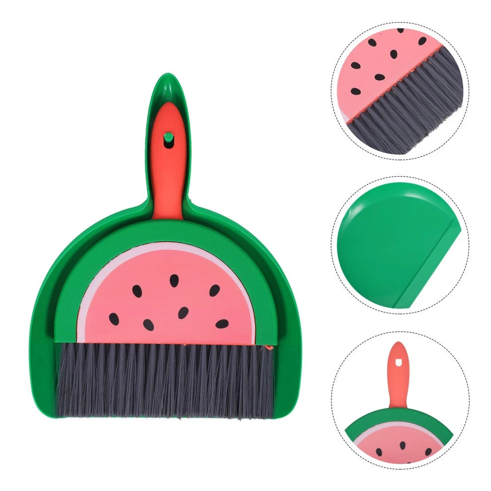 Mini Broom Set Child Dad Desktop Brush Brooms for Sweeping Indoor and Dust Pan