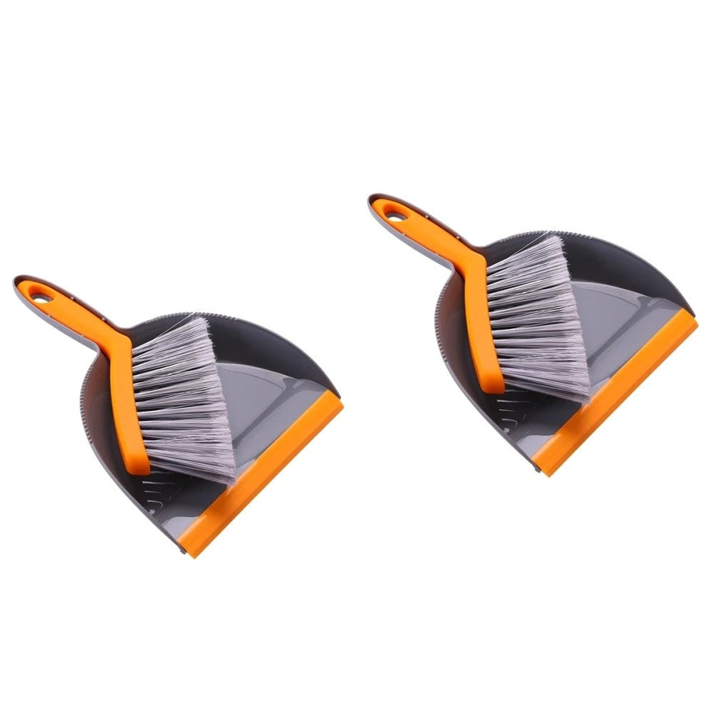 2 Count Mini Broom Set Dust Pan and Brush Sets Handheld Dustpan Cleaning