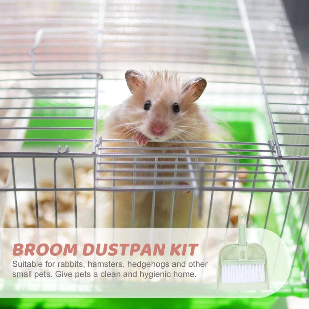 6 Sets Cleaning Artifact Dust Pan and Brush Small Broom with Dustpan