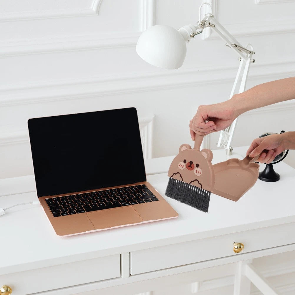 Desktop Cleaning Brush Set Handheld Small Broom with Dustpan Multifunctional