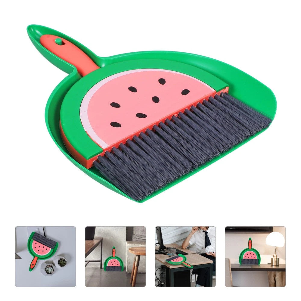 Mini Broom Set Travel Child Desktop Brush Dust Cleaner with Dustpan