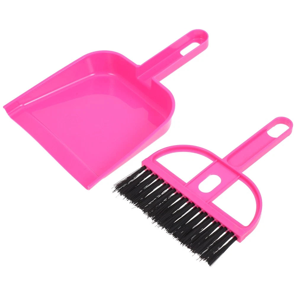 Desktop Broom Set Work Child Cleaning for Toddlers Dustpan Brush Toy