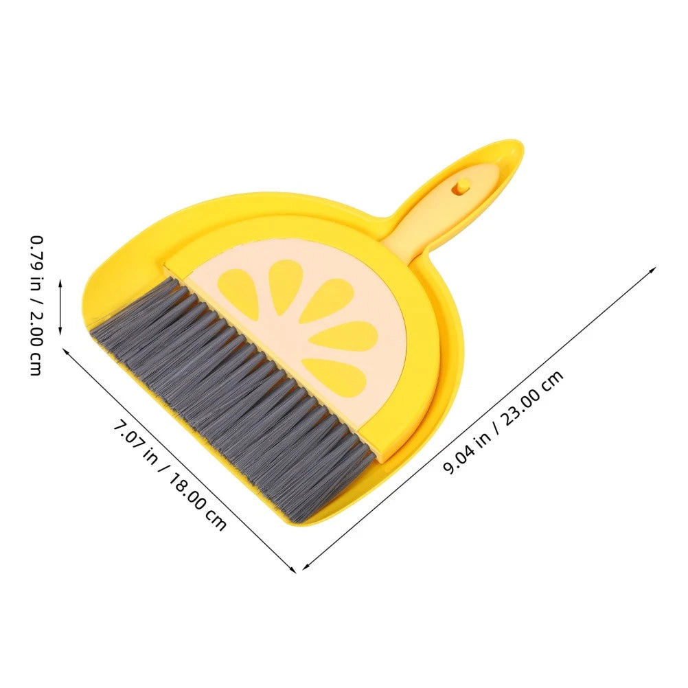 Mini Broom Set Office Brooms for Sweeping Indoor Small and Dustpan