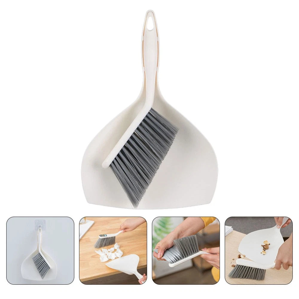 2 Sets of Desktop Cleaning Supplies Mini Broom Dustpan Portable Cleaning Tool