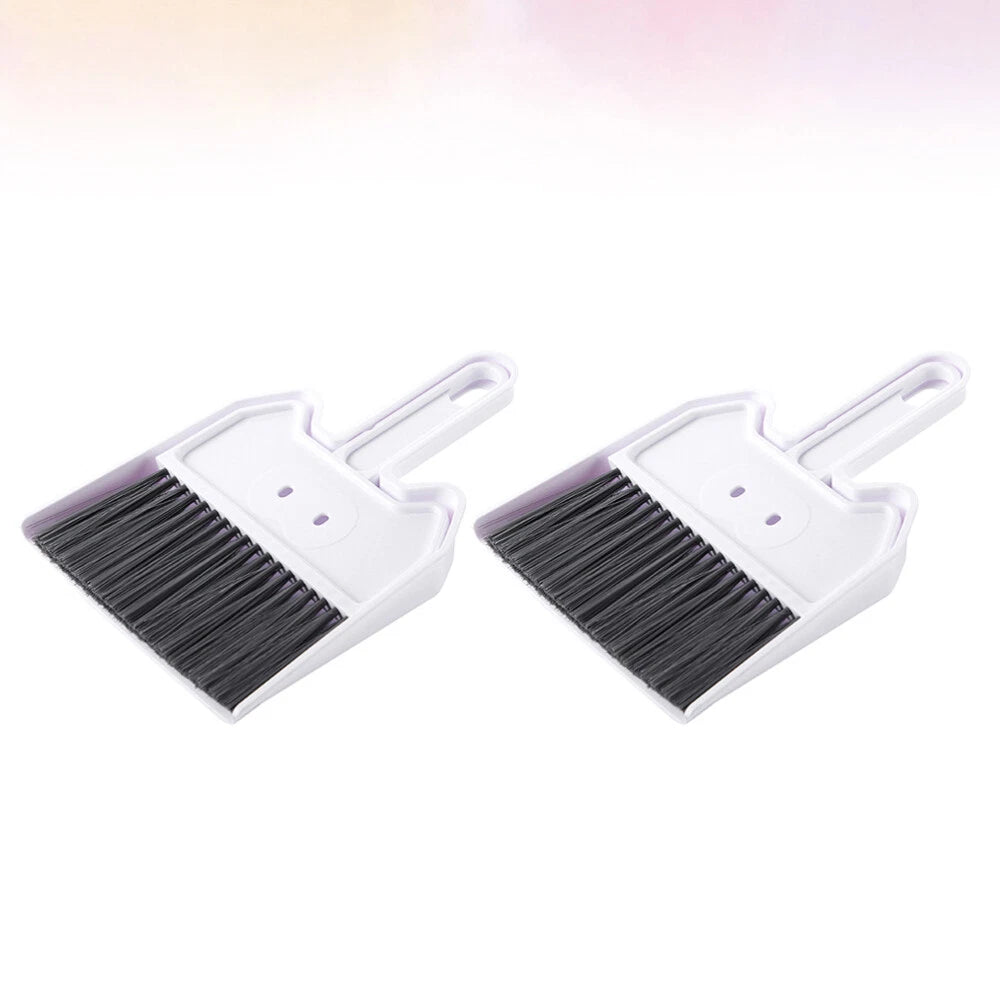 2 Sets Keyboard Cleaning Brush Small Hand Broom And Dustpan Child-
