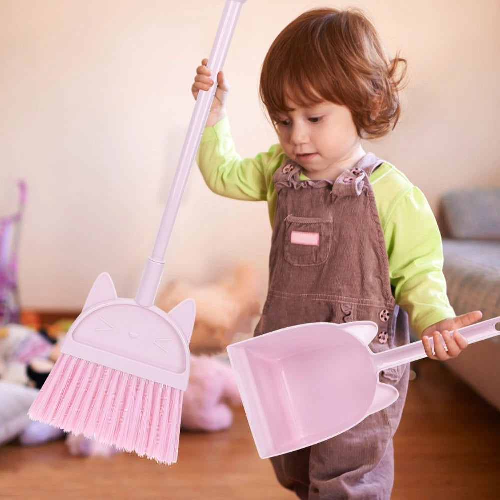 1 set of Kids Broom and Dustpan Kids Broom Dustpan Mini Dustpan and Broom