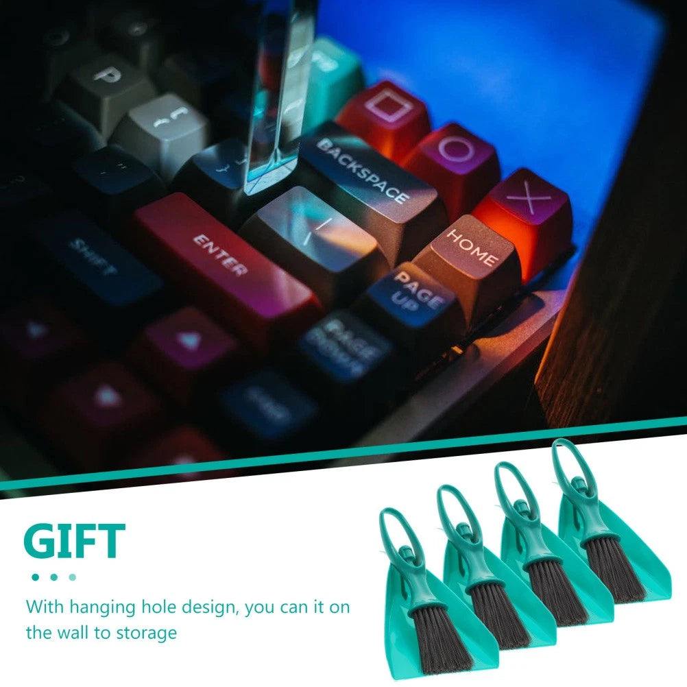 4 Sets Mini Broom Dustpan Cleaning Supplies for Housekeeping Desktop