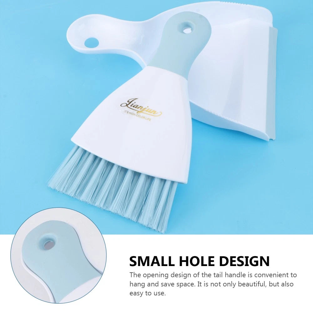 3 Count Convenient Small Dustpan Set Cleaning Broom Household Supplies