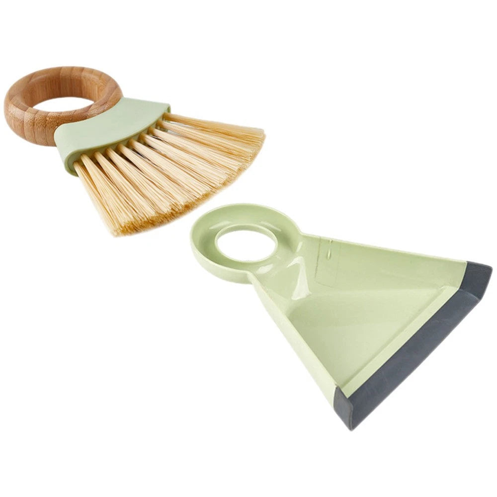 Mini Broom Dustpan Set Small Cleaning Brush Duster for Car Air Vent