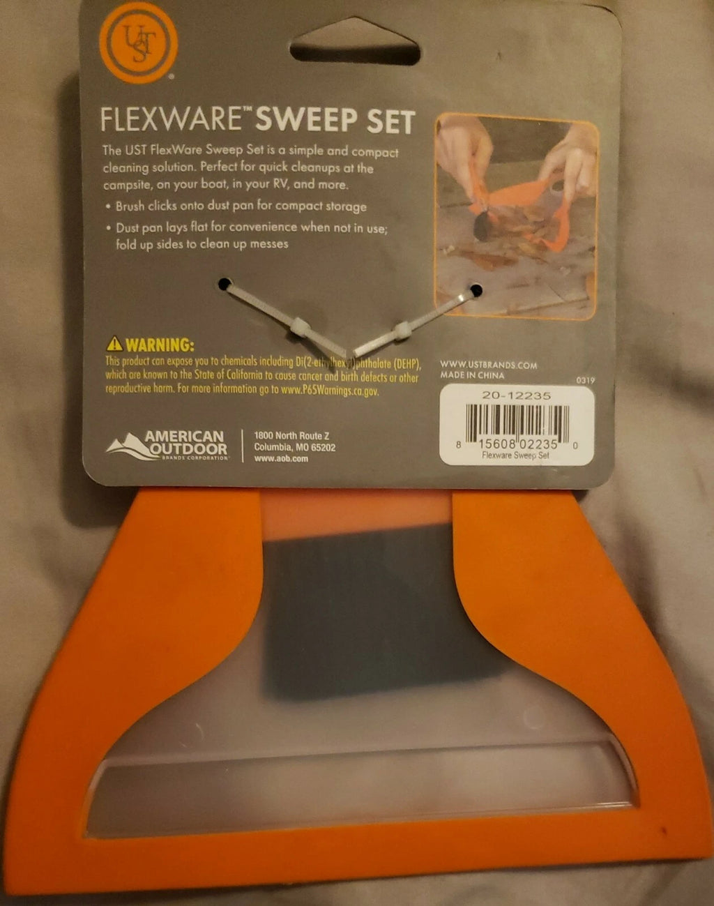 UST FLEXWARE SWEEPSET  w/ Easy Storage Travel▪︎Compact Outdoor Sweeper▪︎Dust Pan