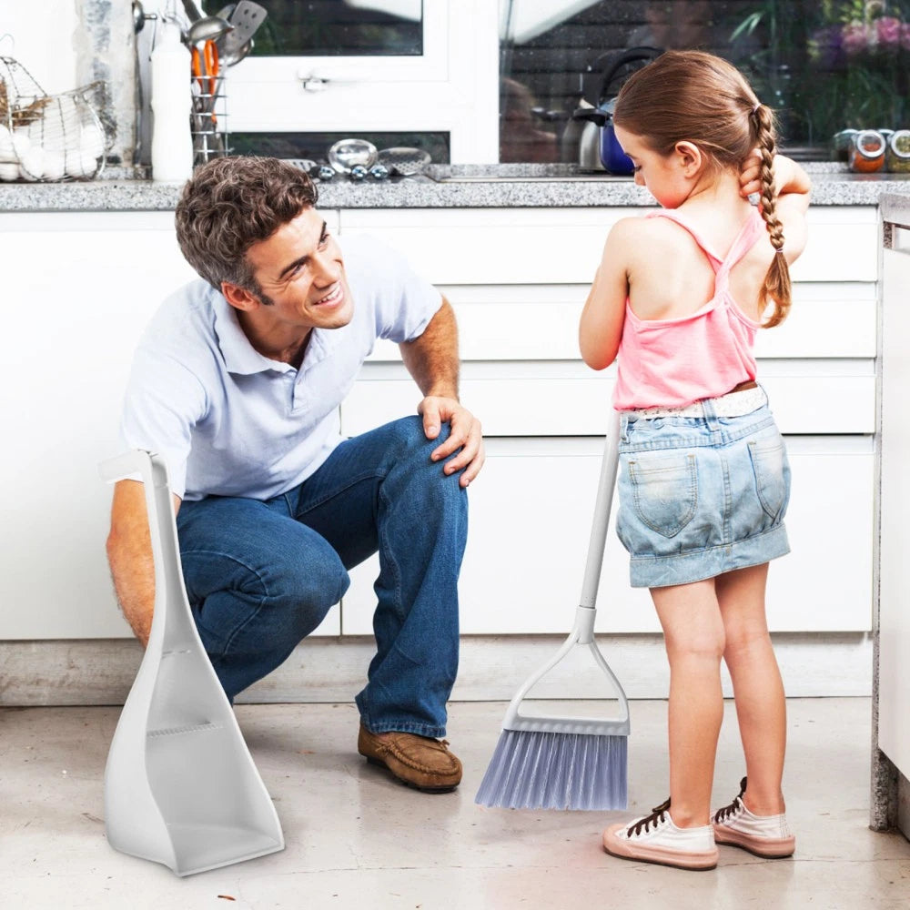Mini Broom and Dustpan Combination Child Dad Miniature Small Cleaning Brushes