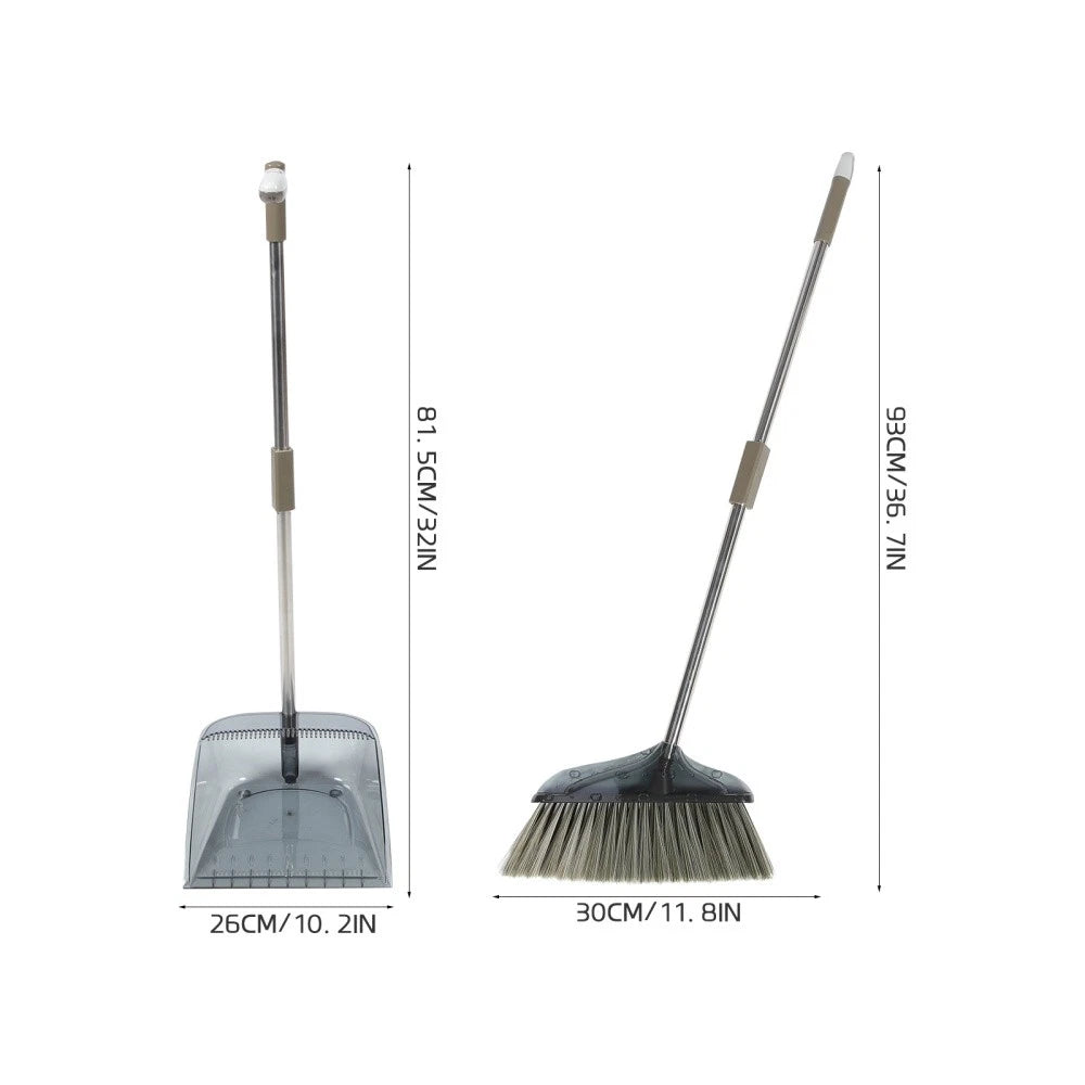 Soft Broom Sweeping Travel Office Dust Pan and Brush Dustpan Kit
