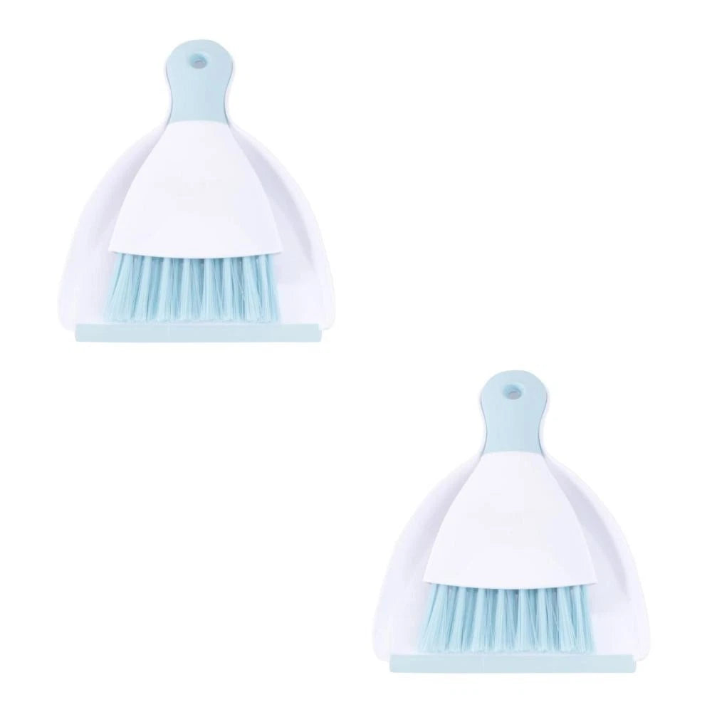2 Pieces Convenient Small Dustpan Set Cleaning Tools Desktop Cleaner