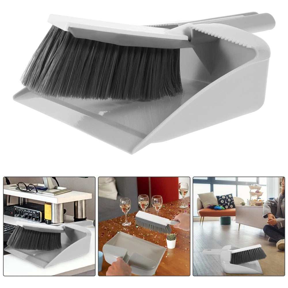 Mini Dustpan Broom Set Desktop Table Sweeper for Crumbs Small Brush and