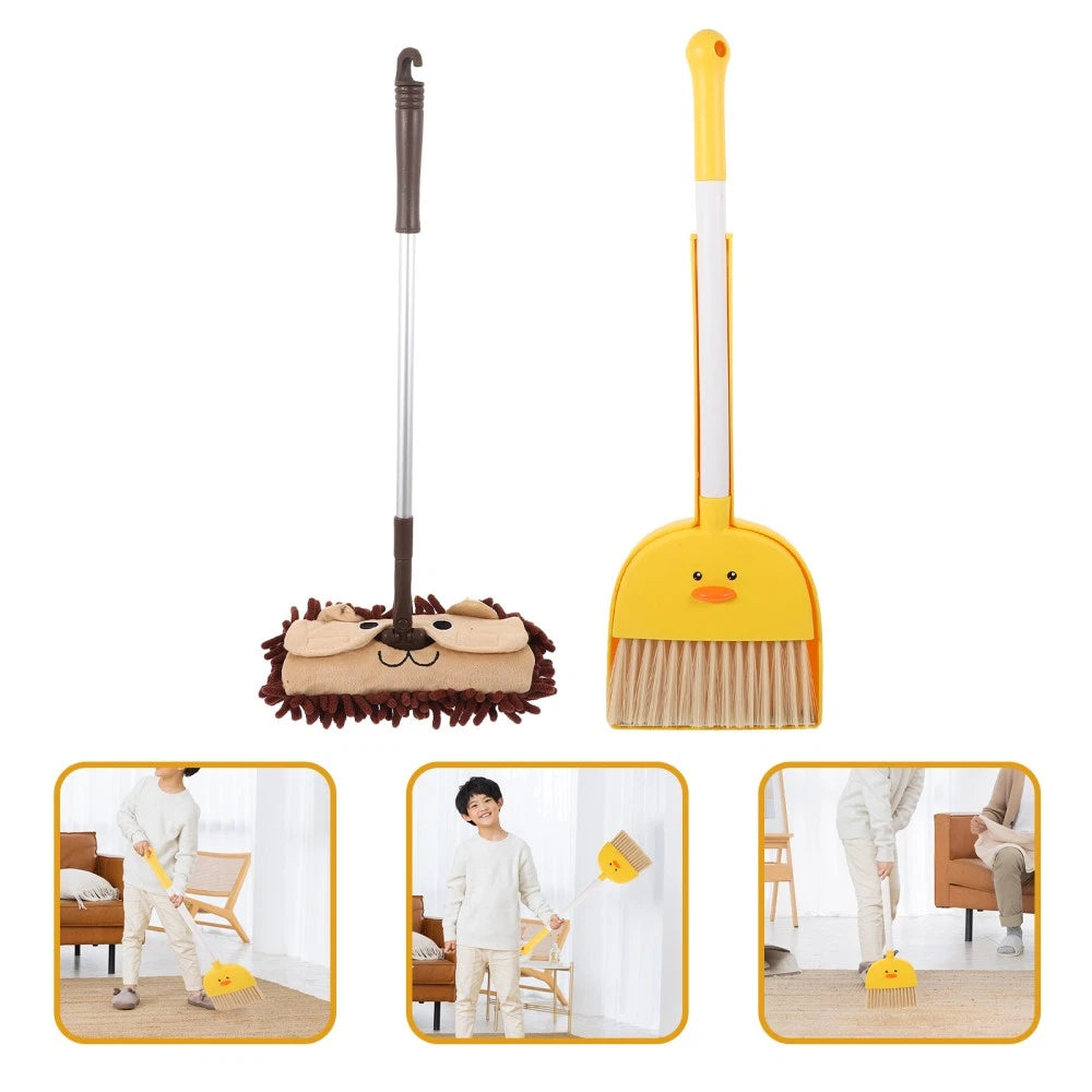 Small Broom Mop Set Baby Dustpan and Brush Household Cleaning Supplies
