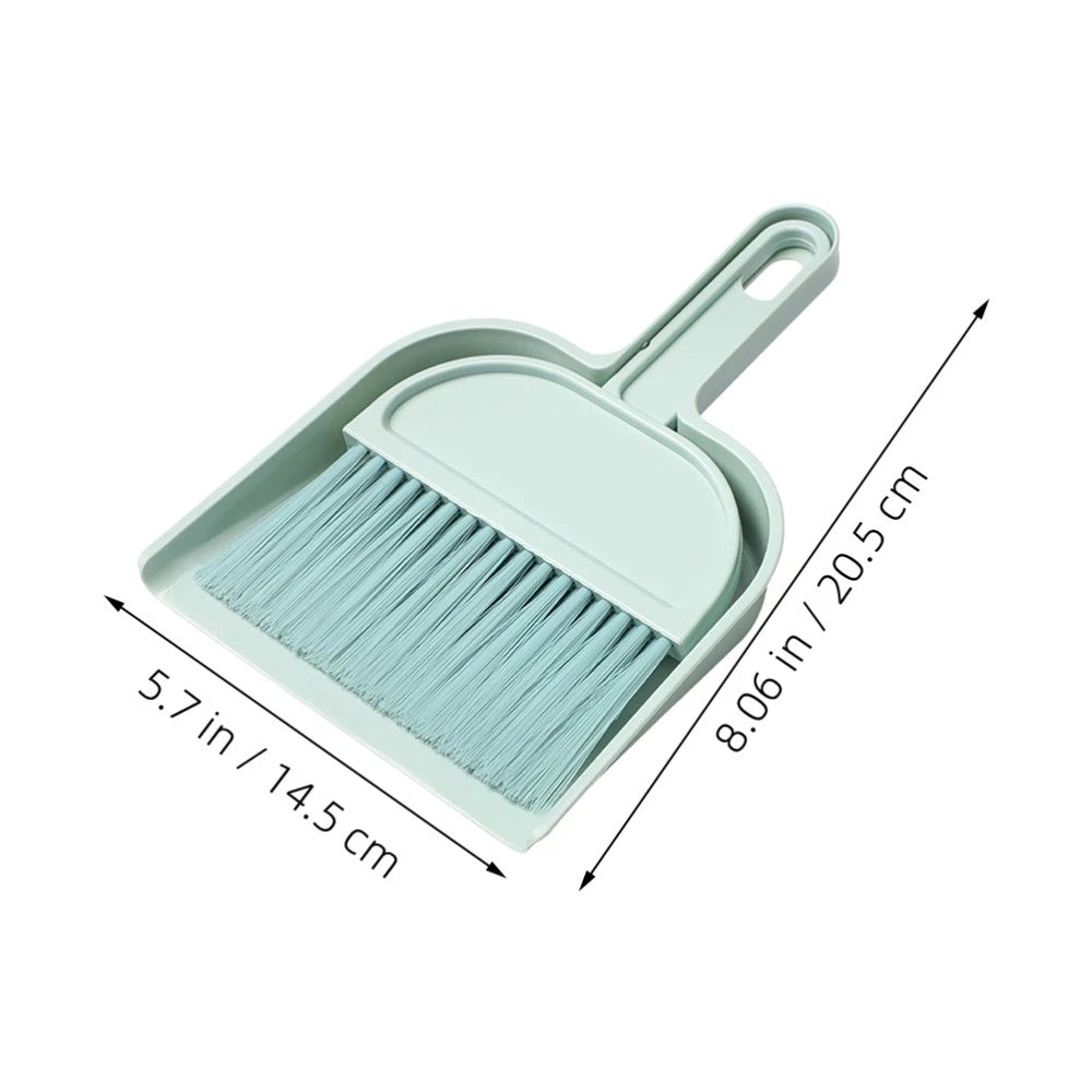Desktop Broom Set Child Mini Dust Pan Car Cleaning Brush Interior