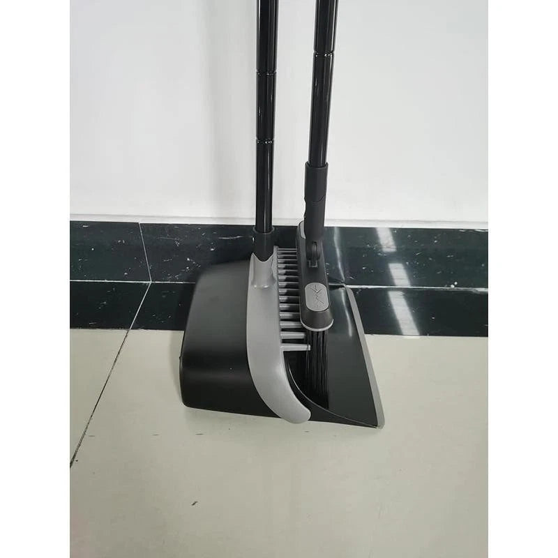 Multifunctional Broom Dustpan Set Swivel Head Extendable Handle Cleaning Fodable