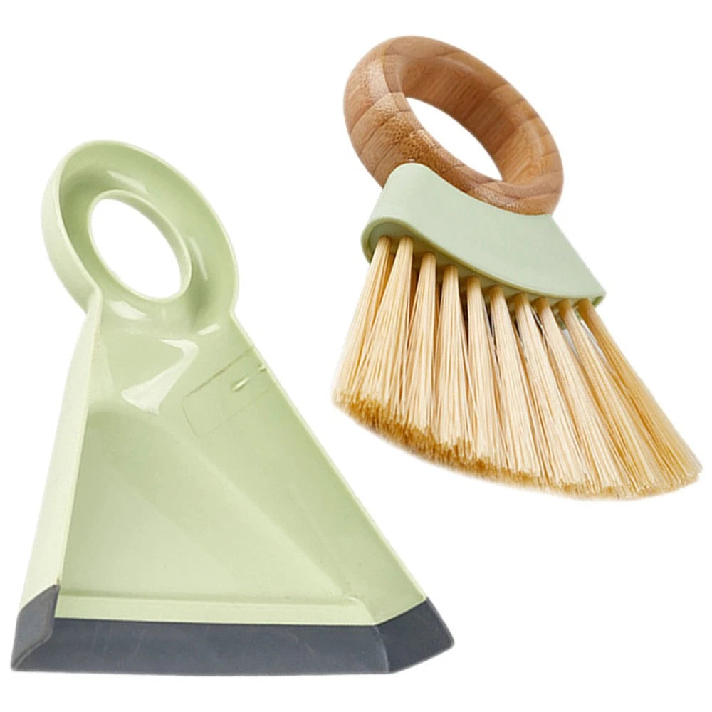 Mini Broom Dustpan Set Small Cleaning Brush Duster for Car Air Vent