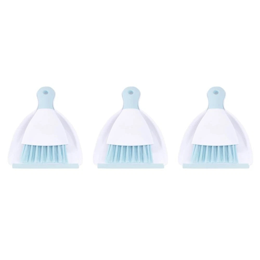 3 Count Convenient Small Dustpan Set Cleaning Broom Desktop Cleaner