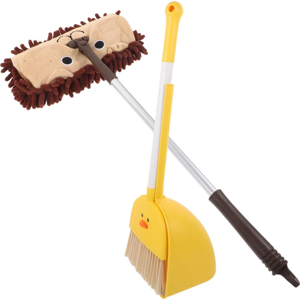Small Broom Mop Set Baby Dustpan and Brush Household Cleaning Supplies