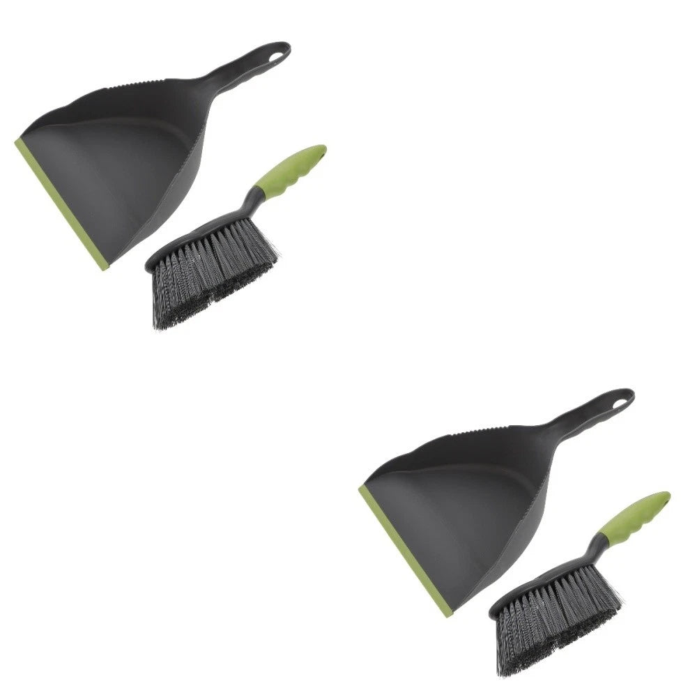 2 Sets of Household Mini Broom and Dustpan Desktop Practical Cleaning Tool