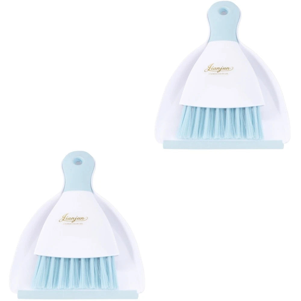 2 Pieces Convenient Small Dustpan Set Cleaning Tools Household Supplies