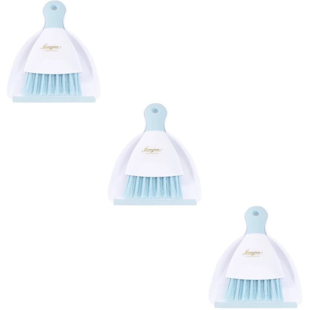 3 Count Convenient Small Dustpan Set Cleaning Broom Desktop Cleaner