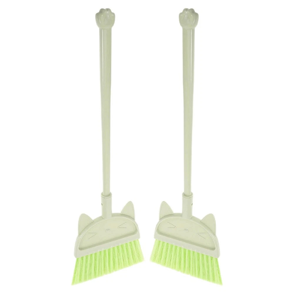 2 Pcs Children's Broom Set Toddler Kids and Dustpan Cleaning Toys