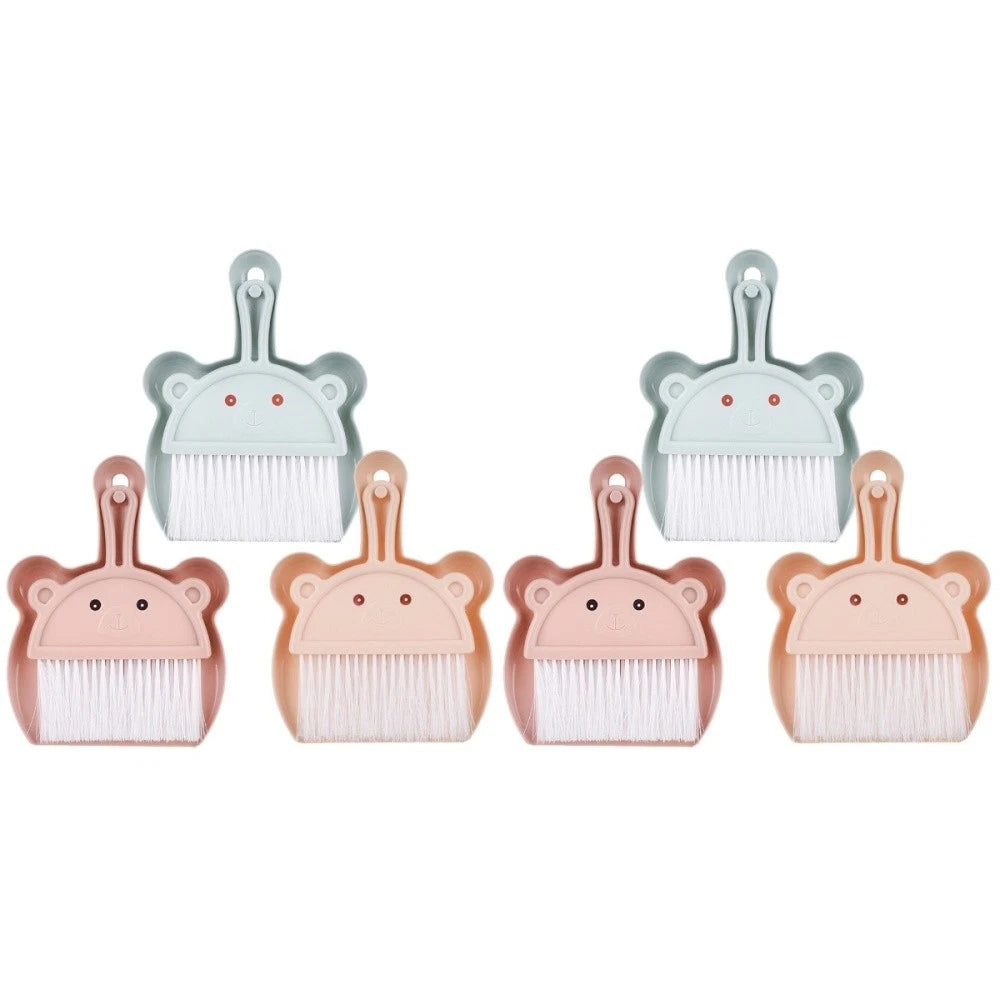 3 Sets Cartoon Broom Dustpan Portable Mini Dustpan Indoor Broom-