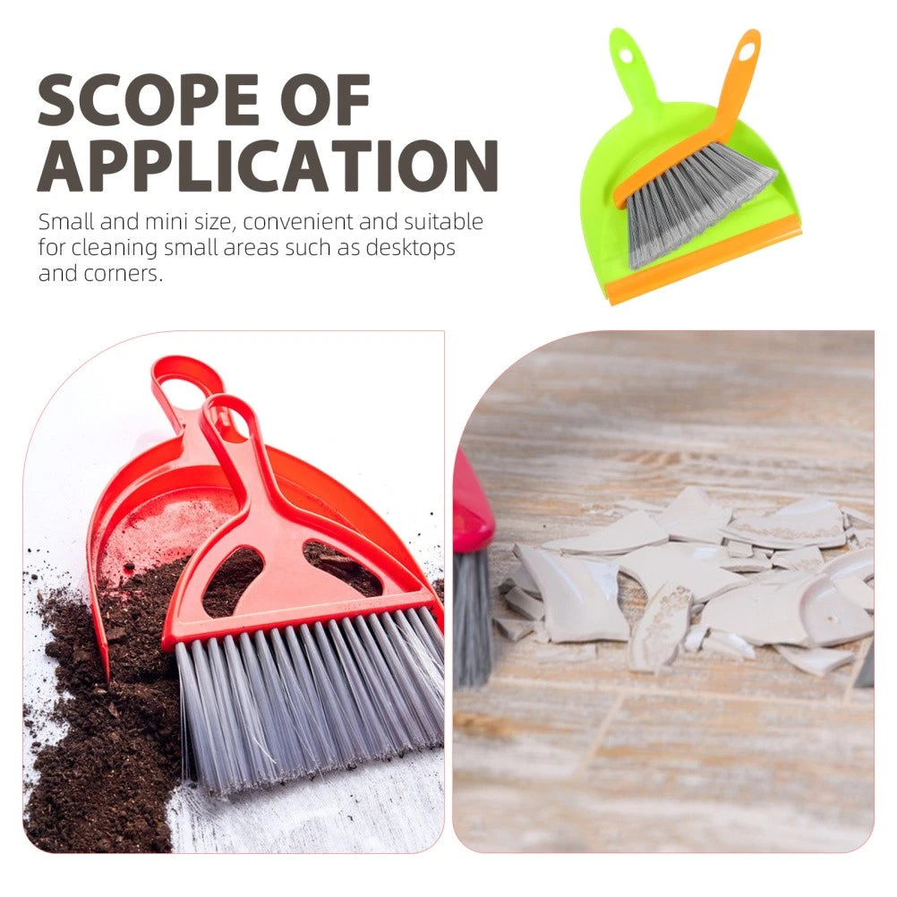 Desktop Cleaning Broom Set Child Convenient Mini And Dustpan with