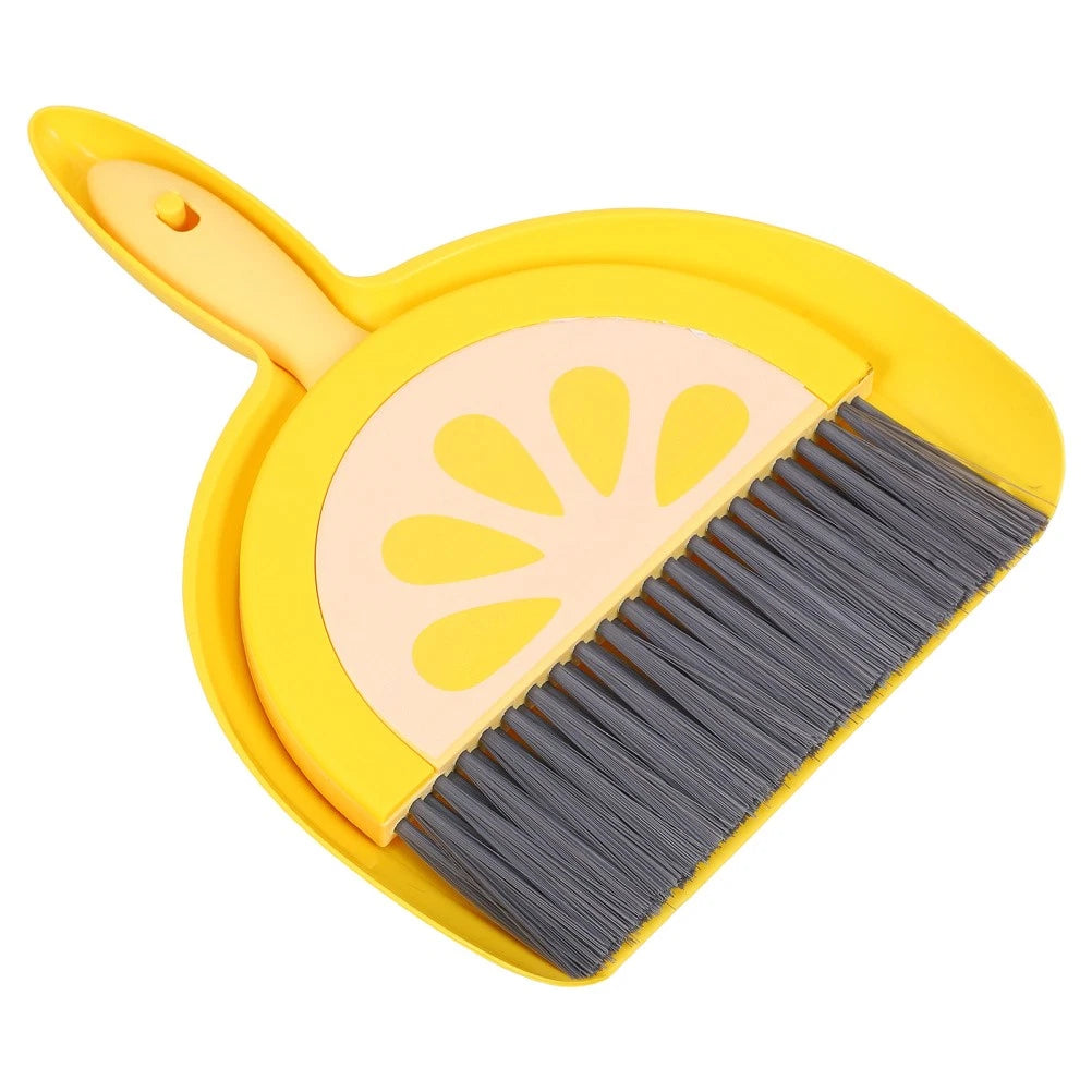 Mini Broom Set Office Brooms for Sweeping Indoor Small and Dustpan