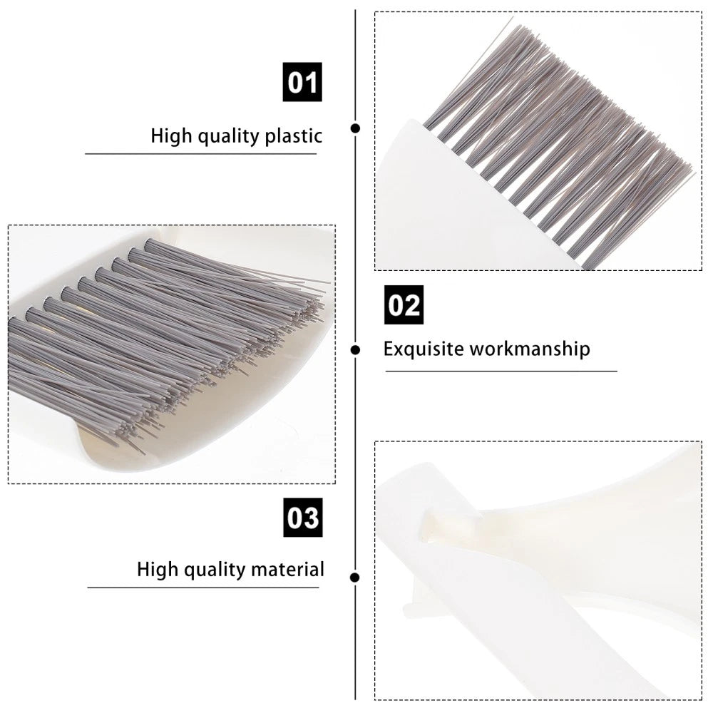 3 Sets Mini Dustpan Broom Desktop Cleaner Cleaning Gadgets
