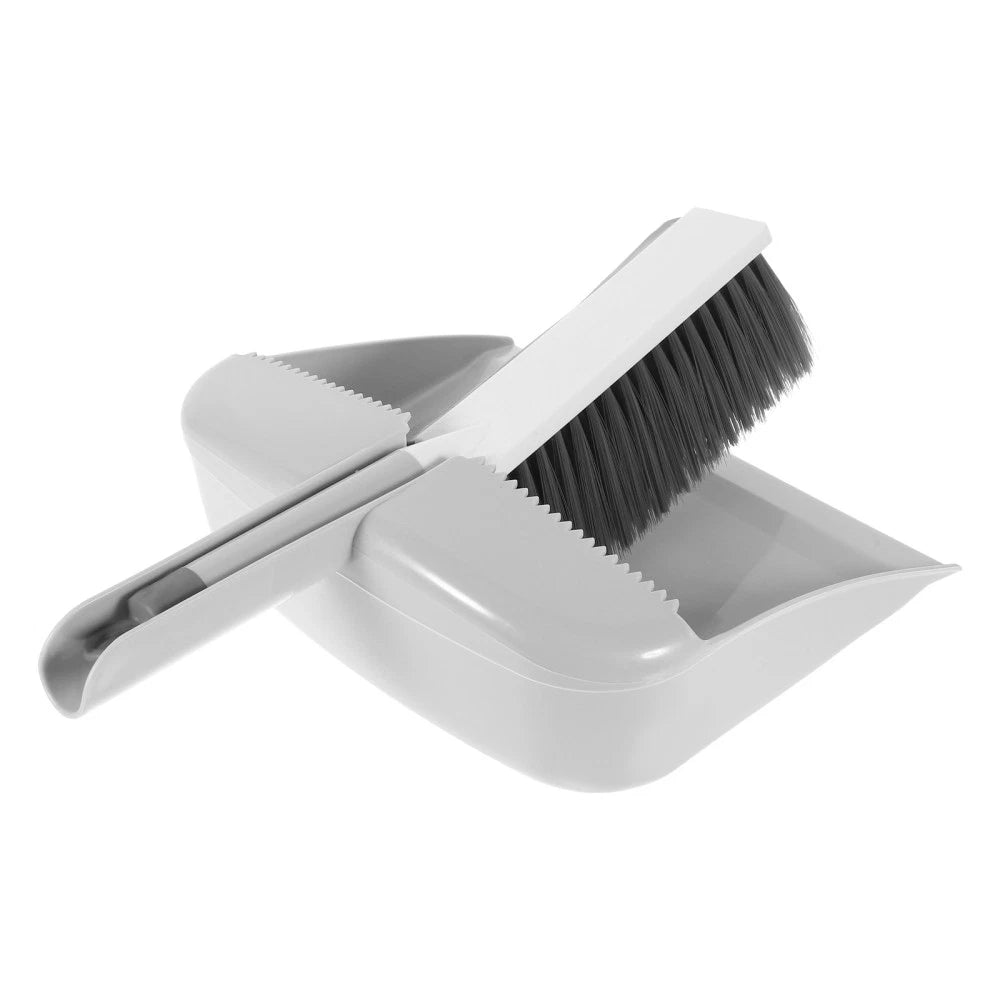 Mini Dustpan Broom Set Desktop Table Sweeper for Crumbs Small Brush and