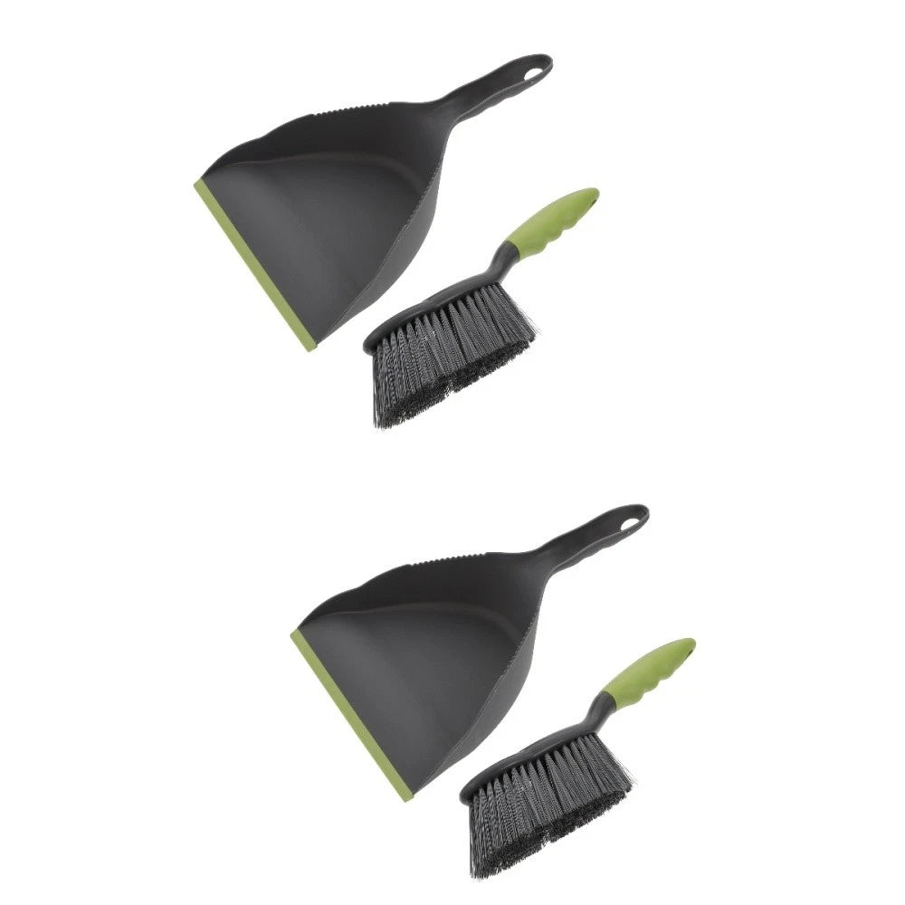 2 Sets of Household Mini Broom and Dustpan Desktop Practical Cleaning Tool
