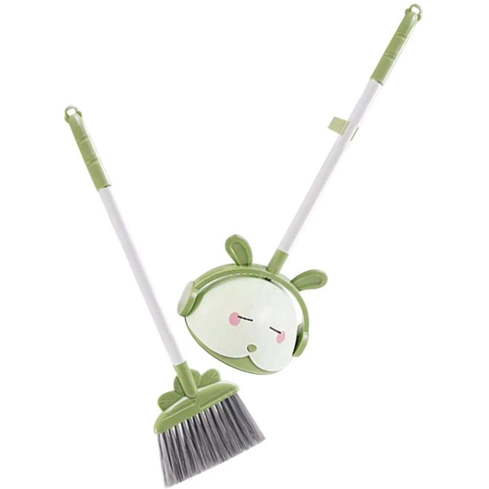 Children's Broom Set Cleaning Kids Toddler Small Dustpan Plastic
