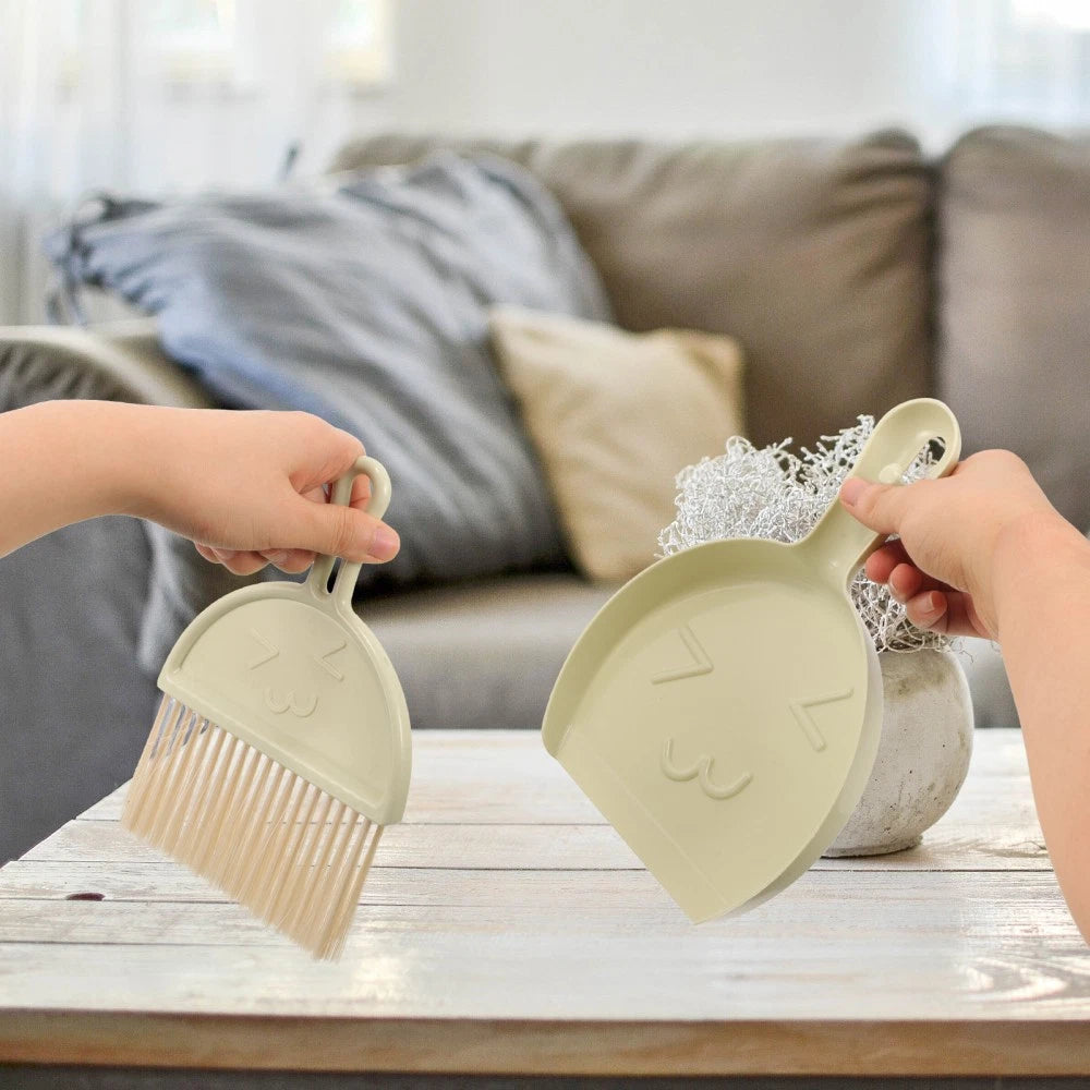 Cleaning Brush Set Child Broom Desktop Dust Pan Brushes Tabletop Dustpan