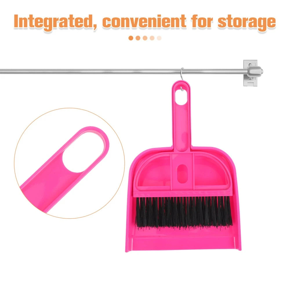 Desktop Broom Set Work Child Cleaning for Toddlers Dustpan Brush Toy
